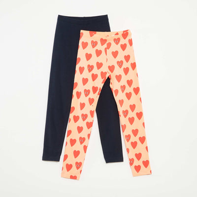 Lot de 2 leggings ORANGE