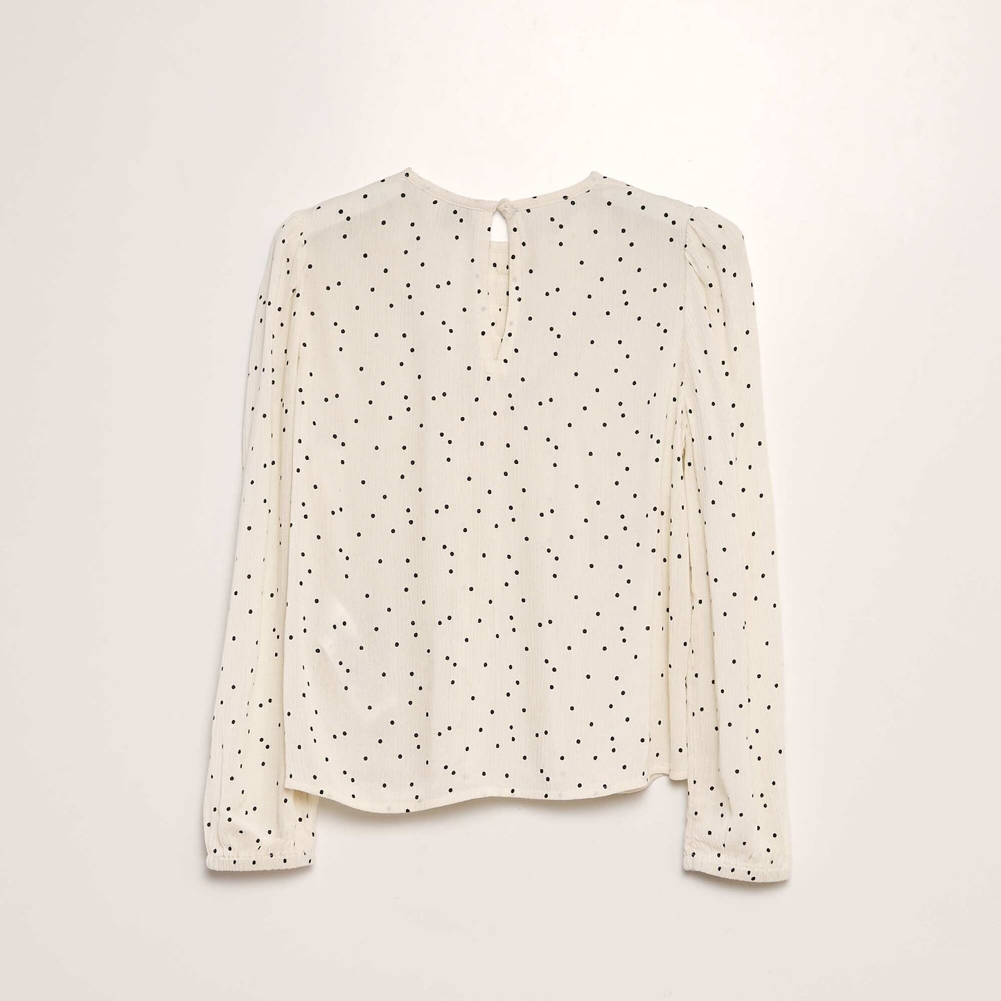 Blouse imprimé à manches longues Blanc