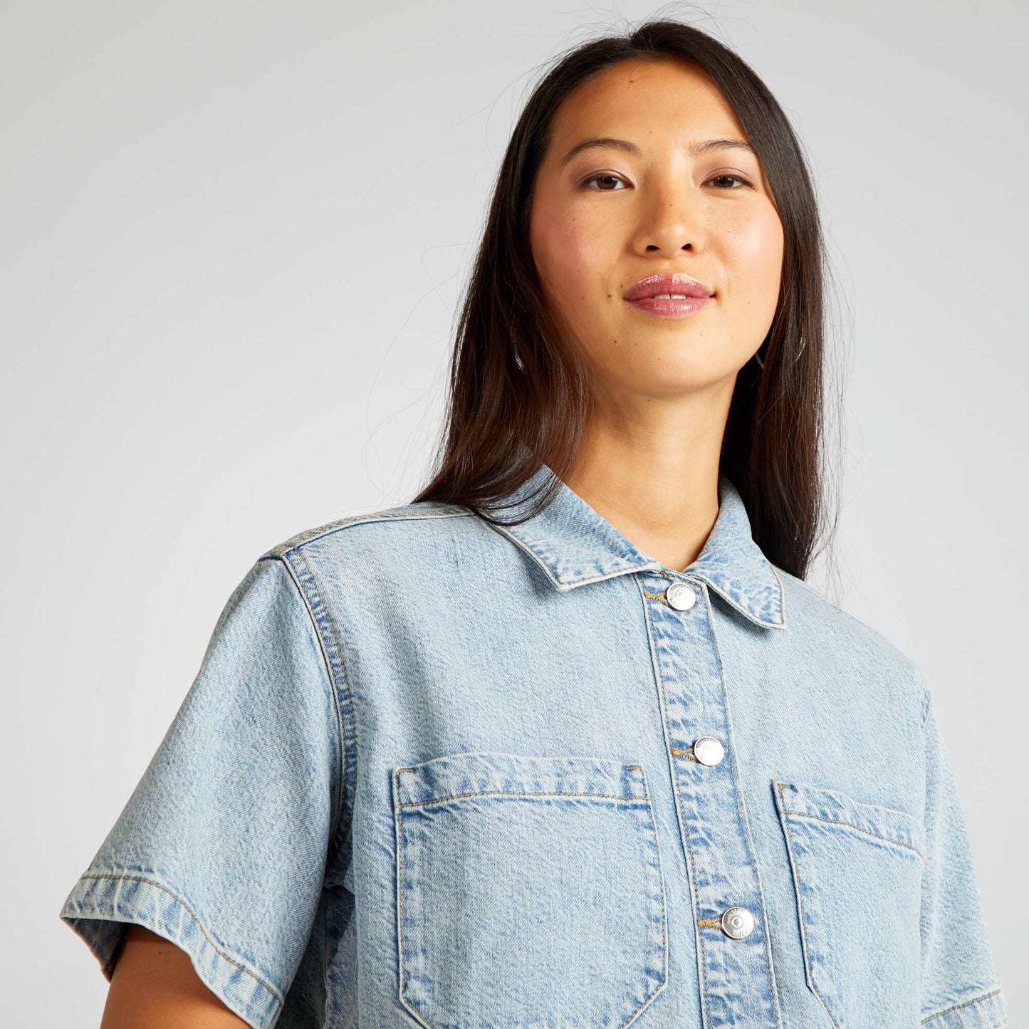 Chemise en jean cropped Triple stone