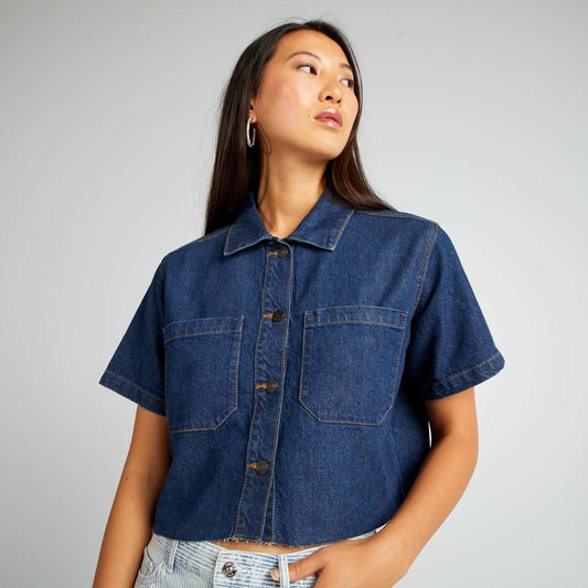 Chemise en jean cropped Brut