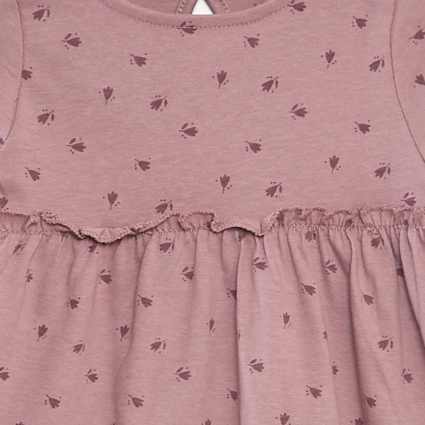 Robe évasée manches longues Rose