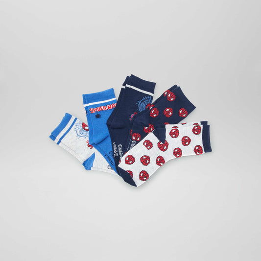 Lot de chaussettes 'Spider-man' - 5 paires Bleu