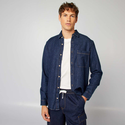 Chemise en jean Bleu