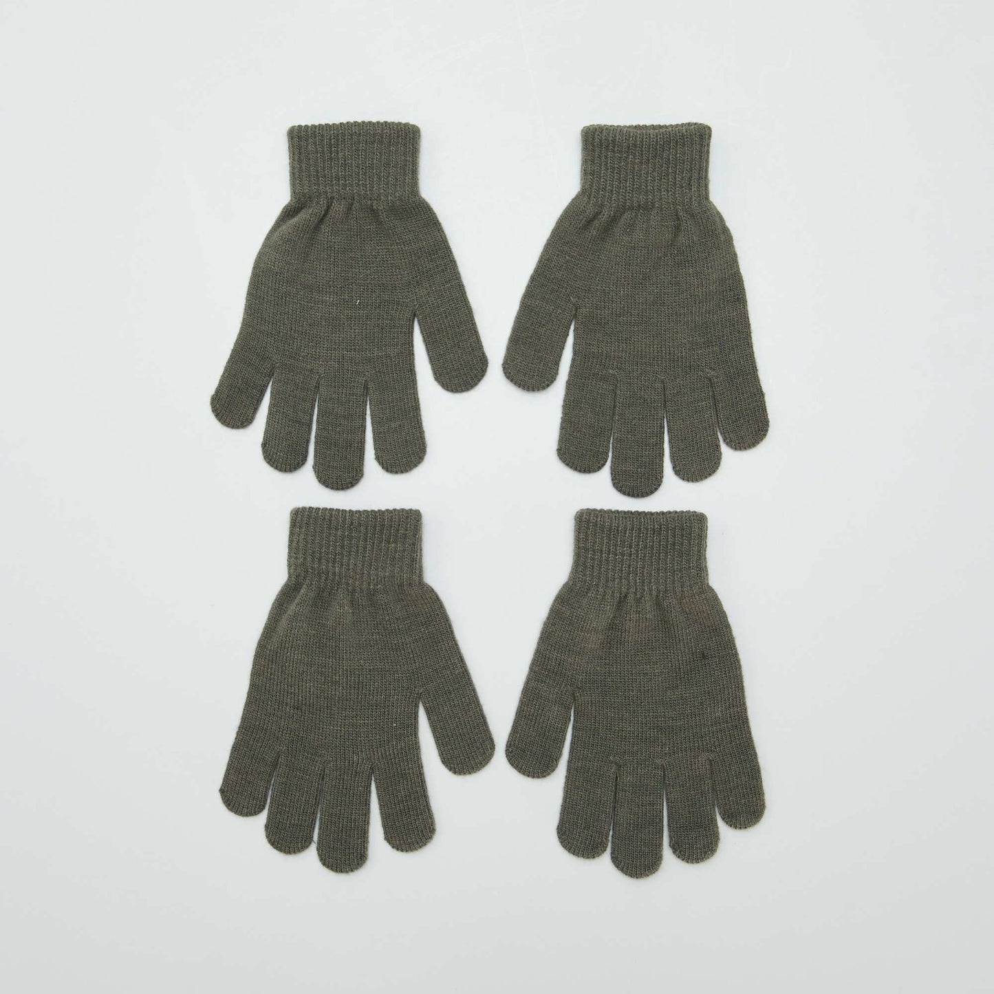 Lot de 2 paires de gants Kaki