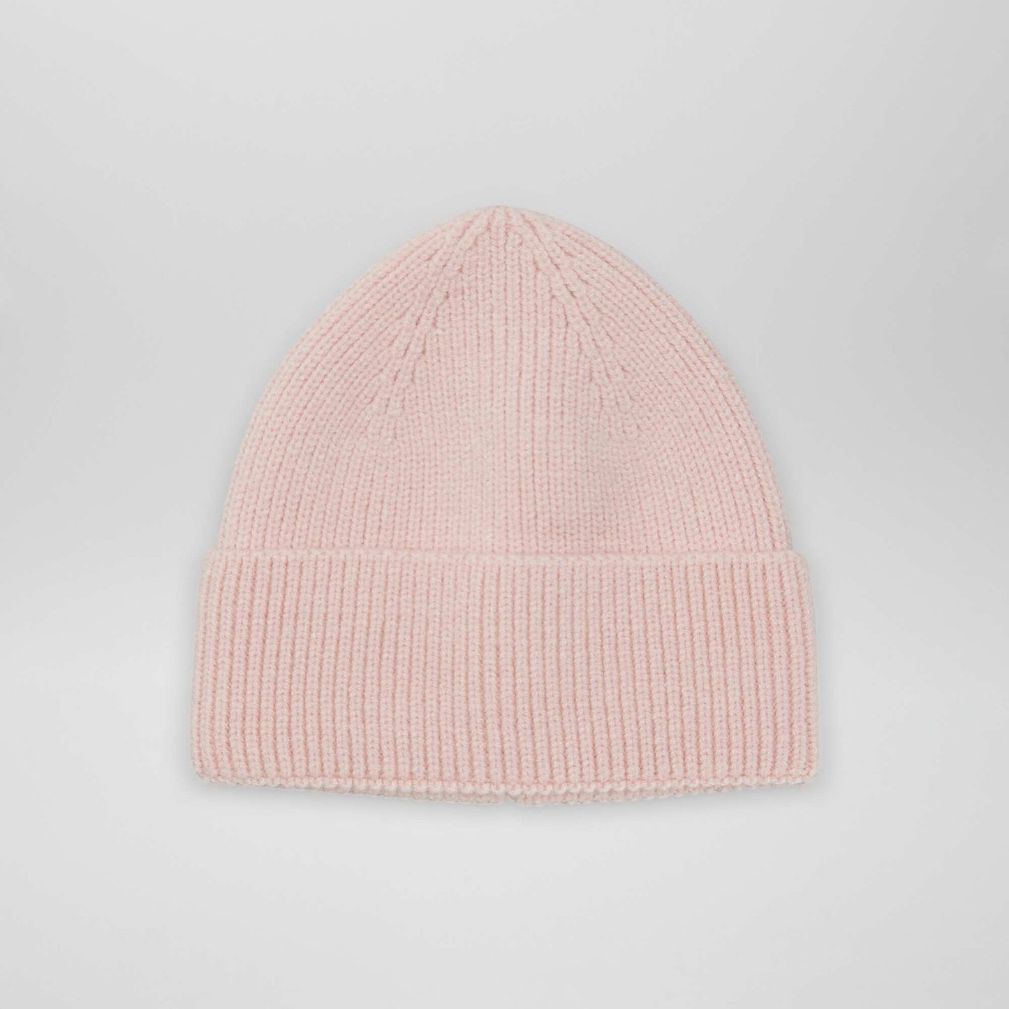 Bonnet en maille avec revers ROSE