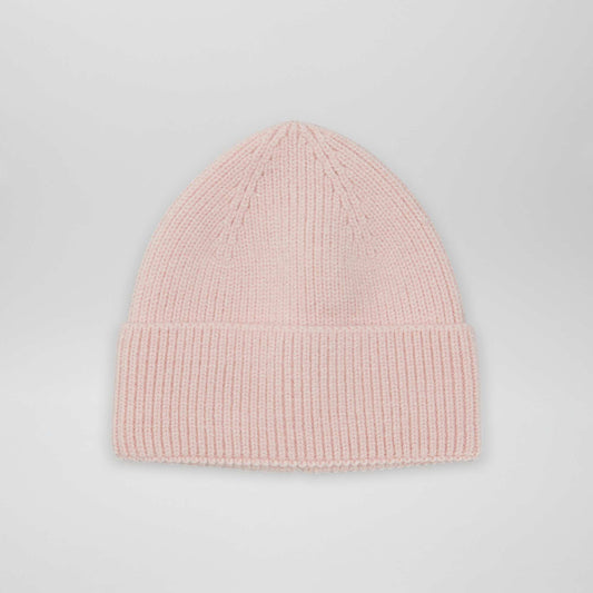 Bonnet en maille avec revers ROSE