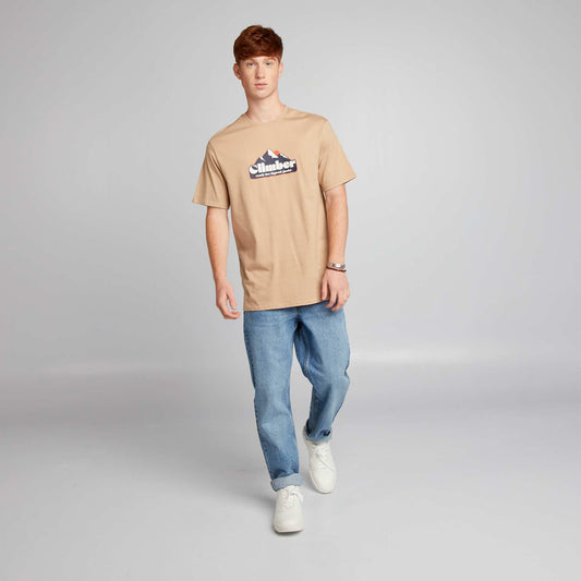 T-shirt imprimé Beige