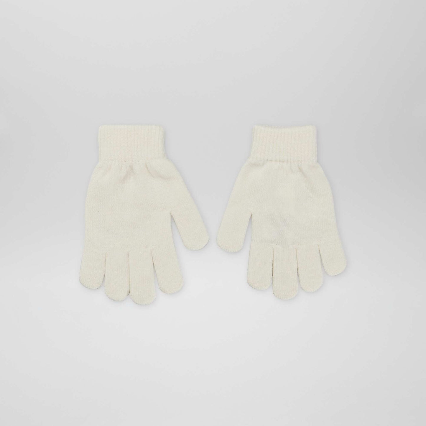 Lot de 2 paires de gants Ecru