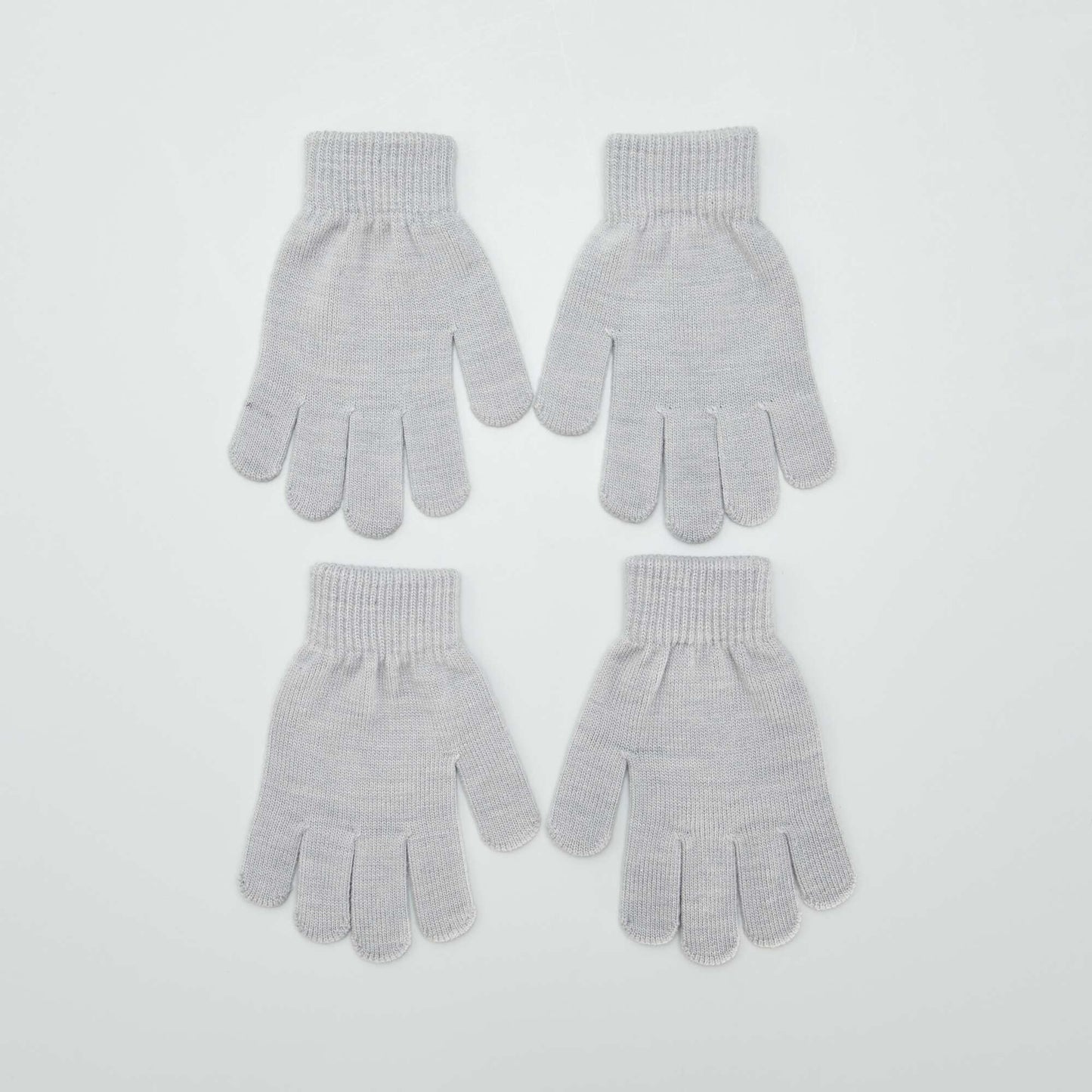 Lot de 2 paires de gants GRIS