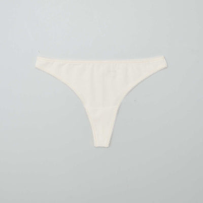 Lot de 3 tangas en coton BEIGE