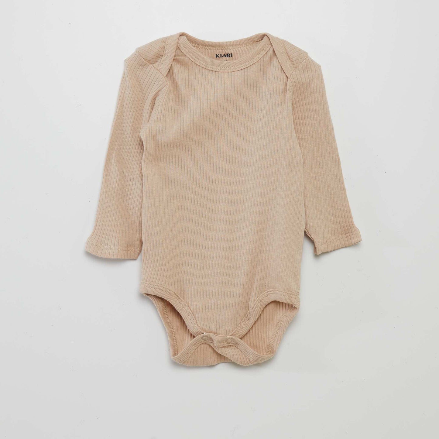 Body à manches longues et col US - Lot de 3 Beige/rose