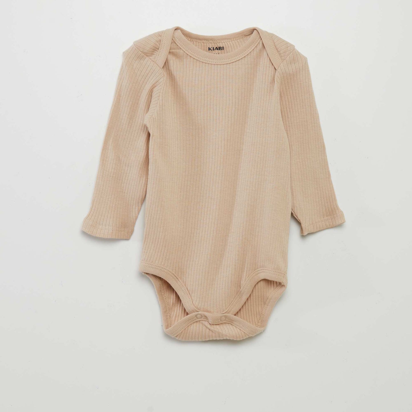 Body à manches longues et col US - Lot de 3 Beige/rose