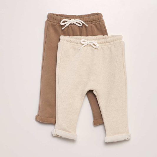 Lot de 2 pantalons style sarouel Beige