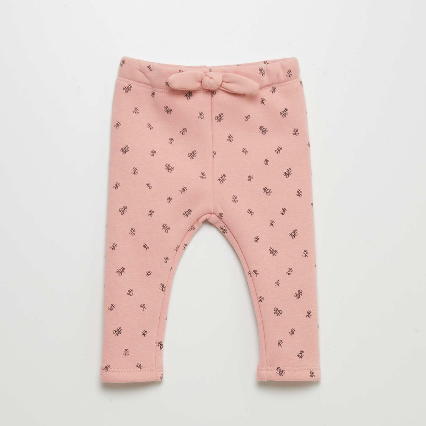 Pantalon en molleton avec nœud Rose