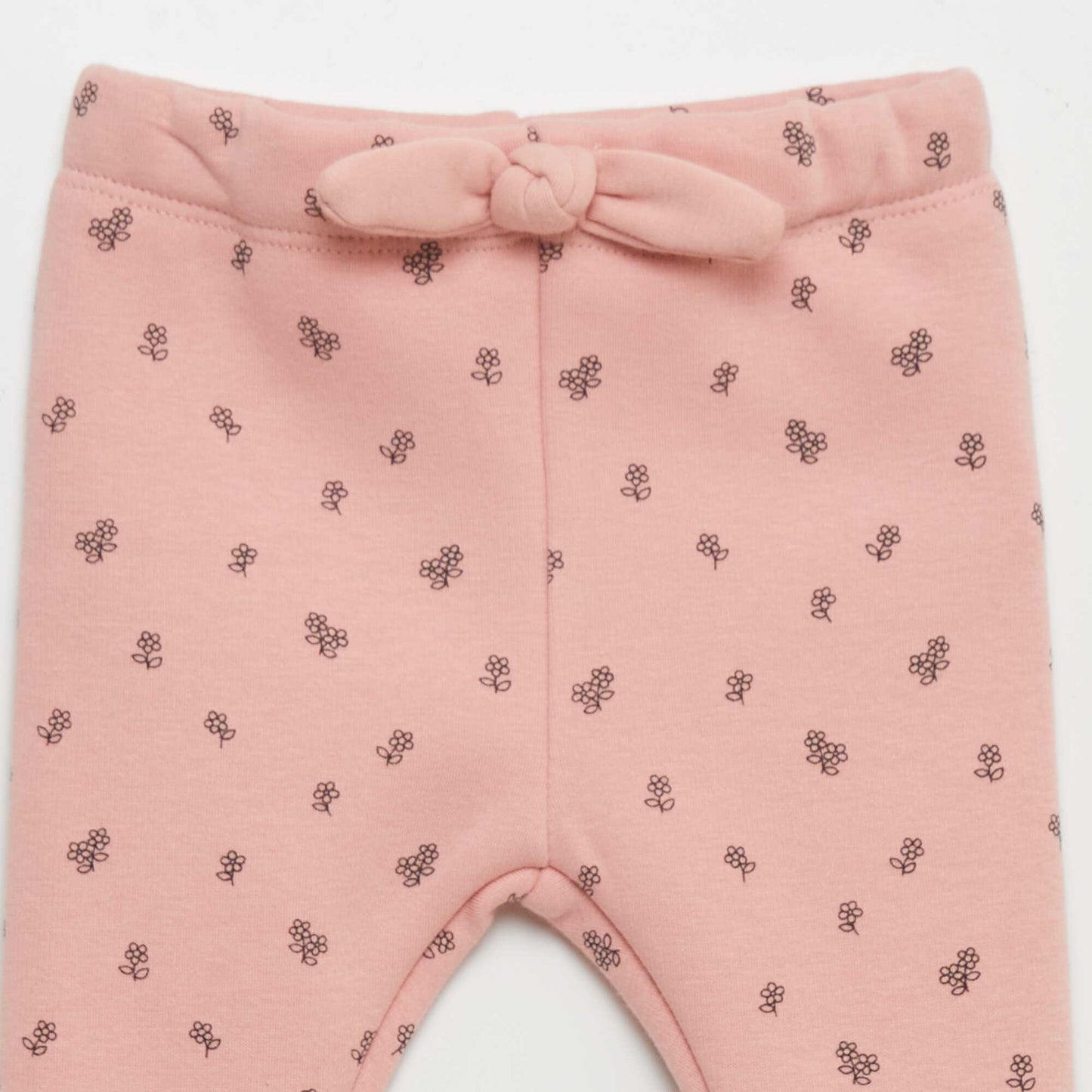 Pantalon en molleton avec nœud Rose