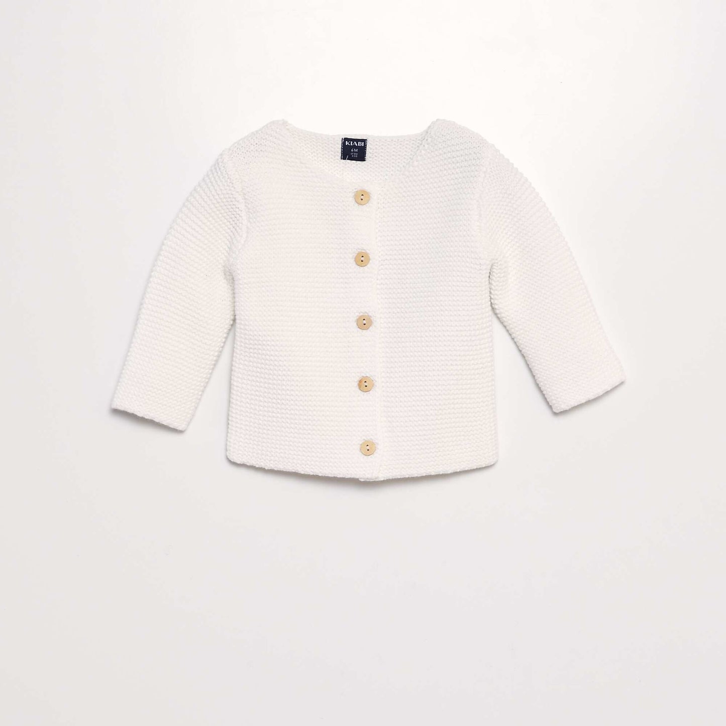 Gilet uni en tricot blanc