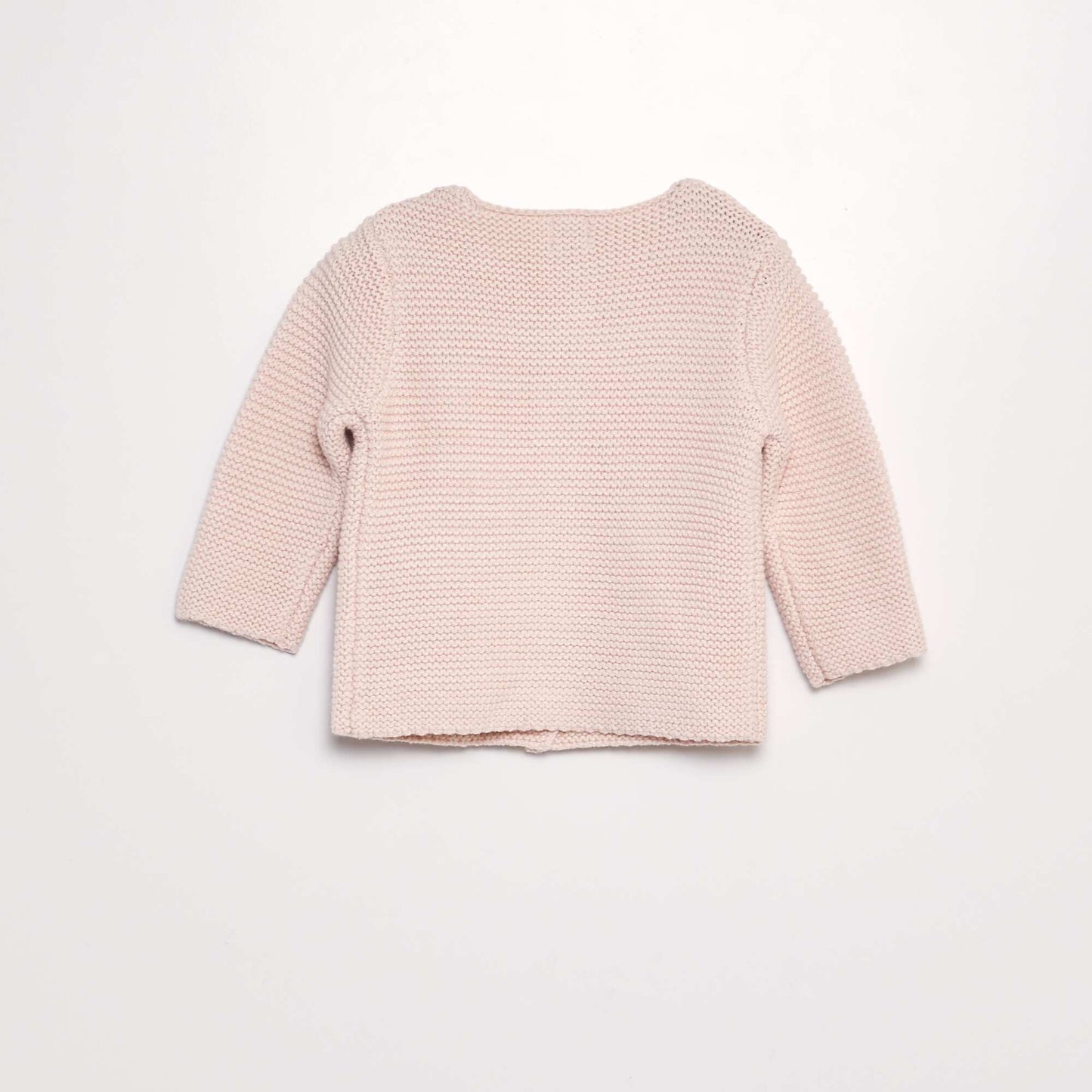 Gilet uni en tricot Rose clair