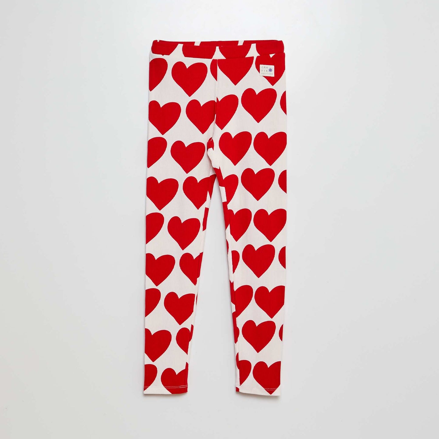 Legging long - Grafik Edition Blanc/rouge