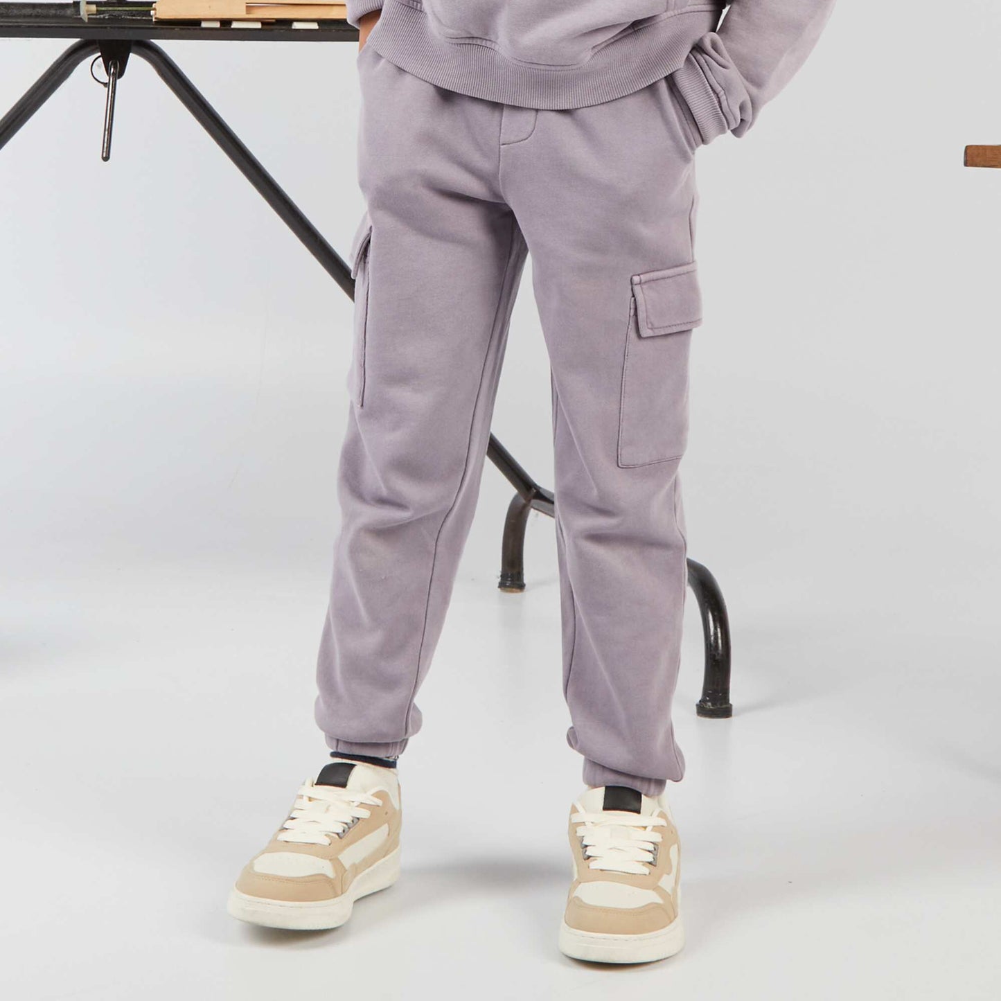 Pantalon en molleton avec poches Violet