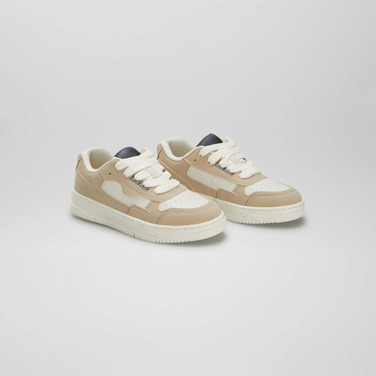 Baskets basses beige