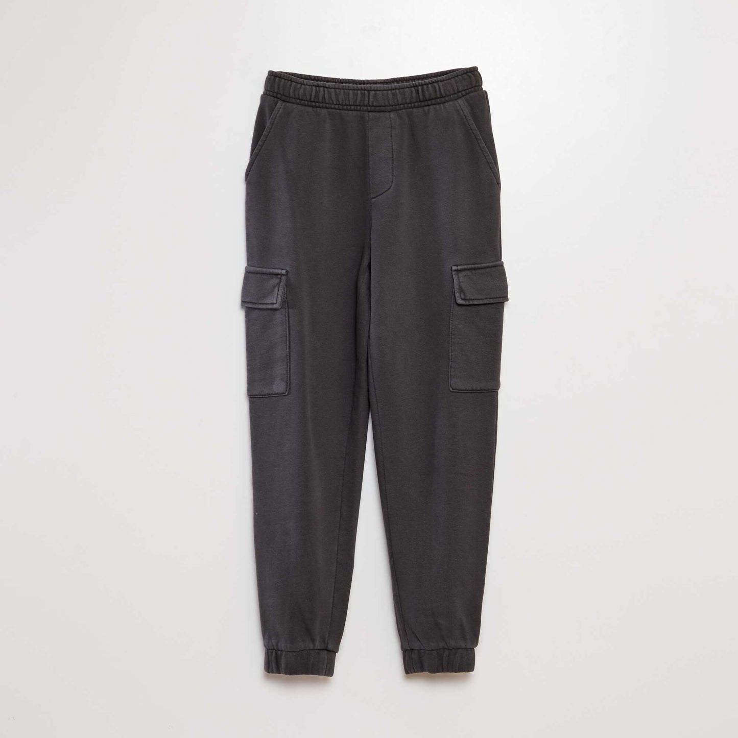 Pantalon de jogging en molleton avec poches gris foncé