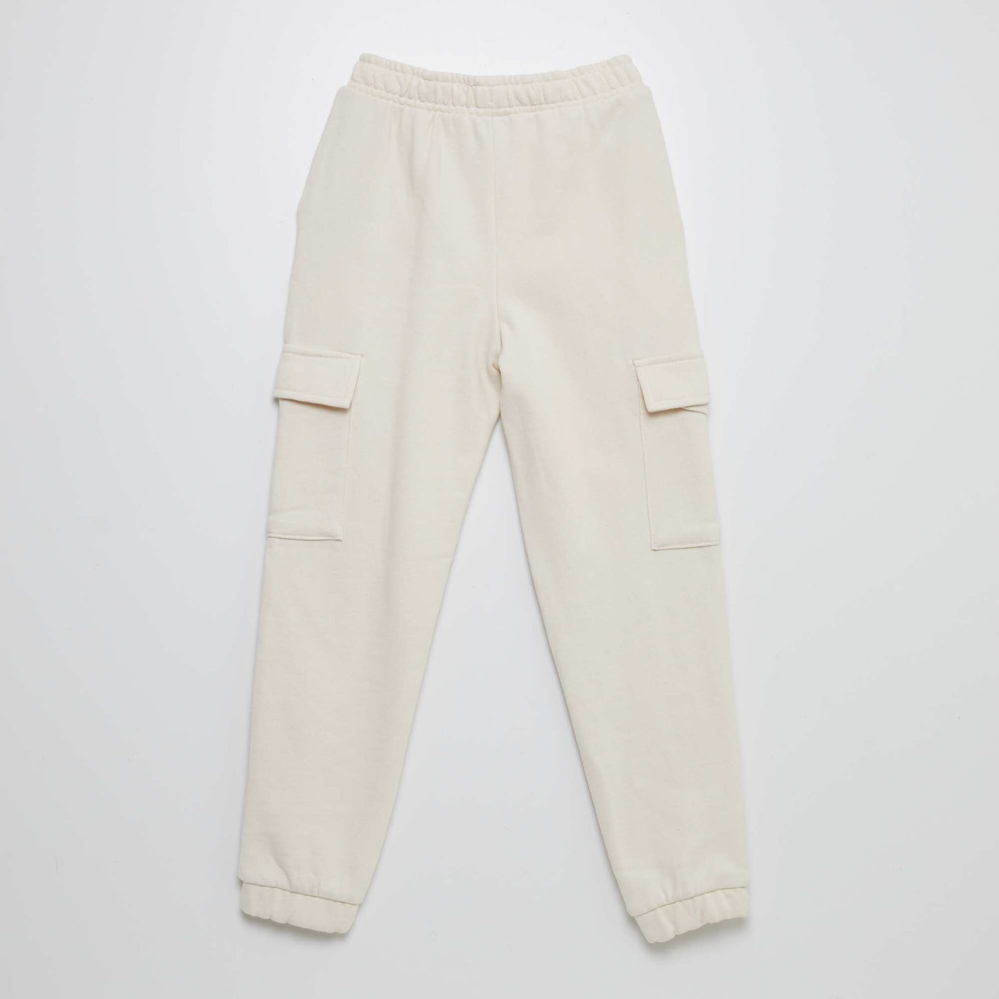 Pantalon de jogging en molleton avec poches BLANC