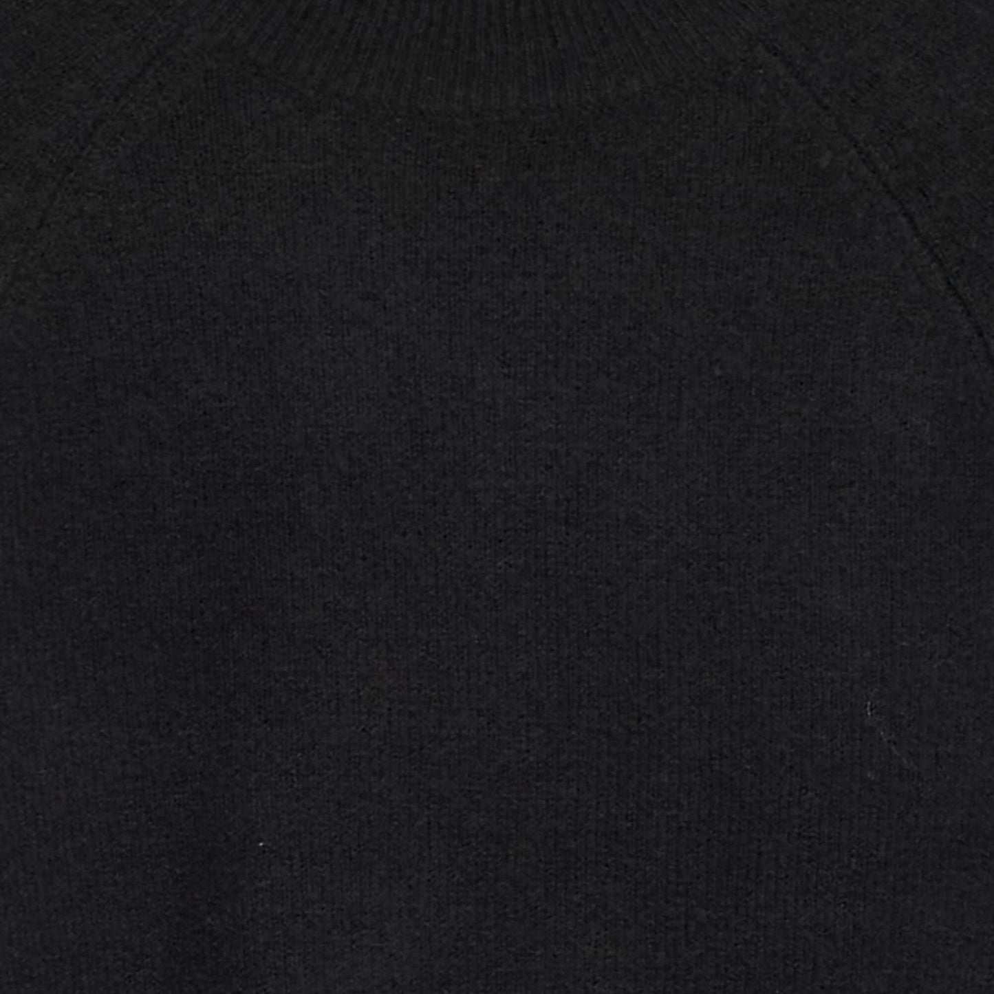 Pull en maille à col rond noir