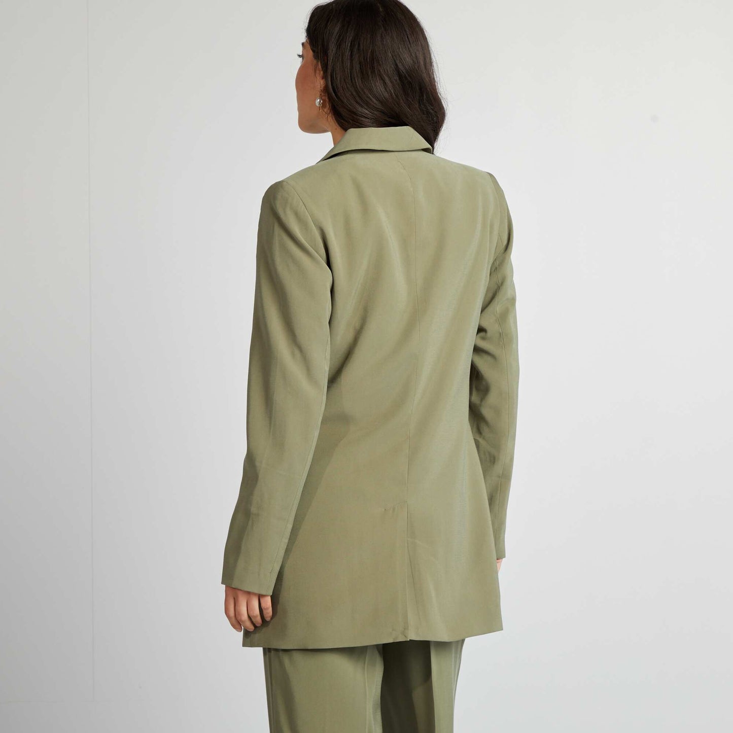 Veste tailleur mi-longue Vert