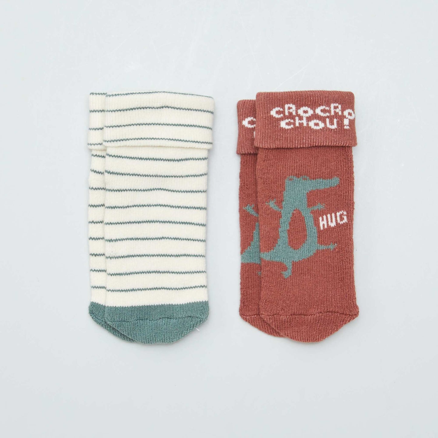 Lot de 2 paires chaussettes VERT