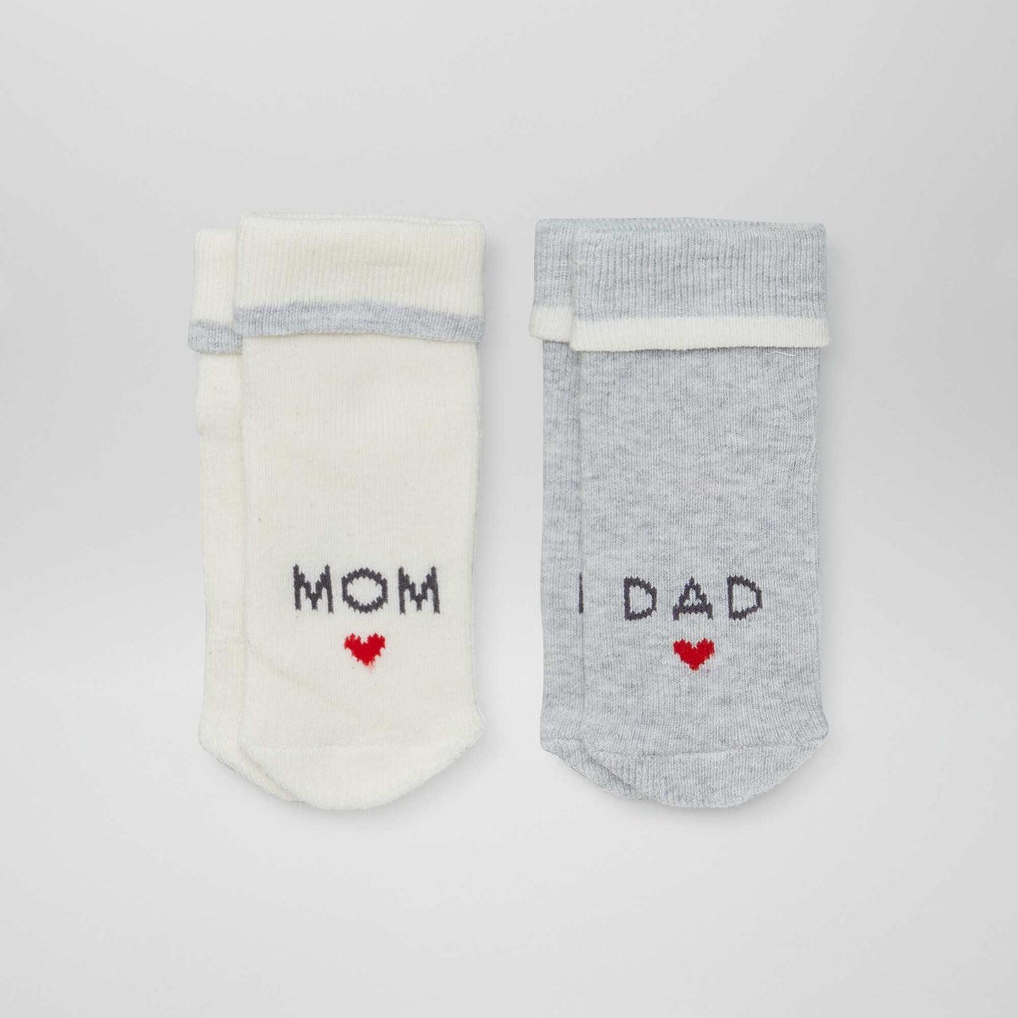 Lot de 2 paires chaussettes GRIS