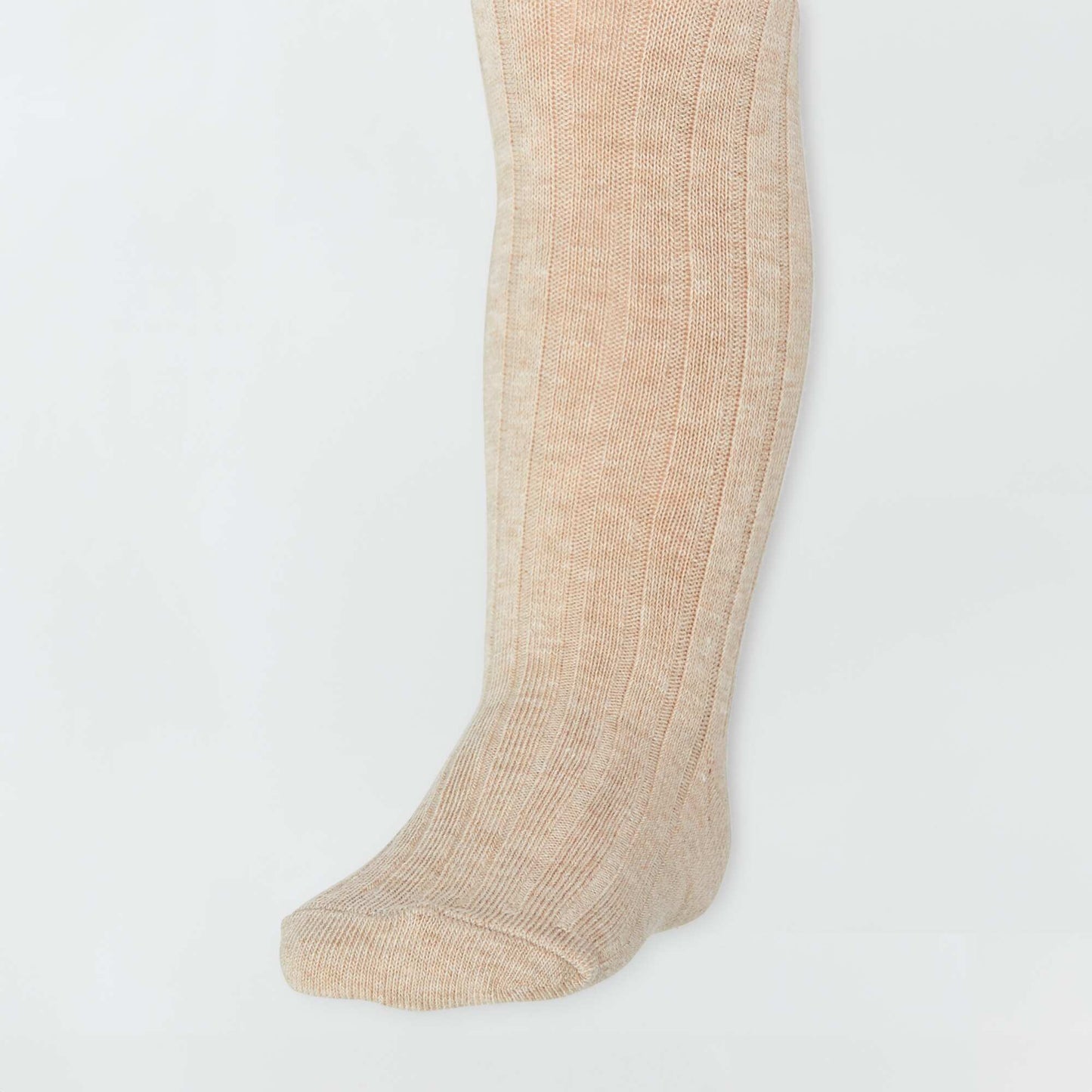 Collants unis et chauds Beige