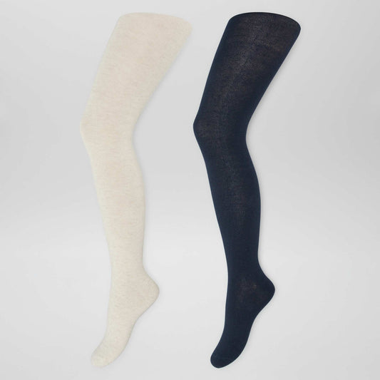 Lot de 2 collants chauds BLEU