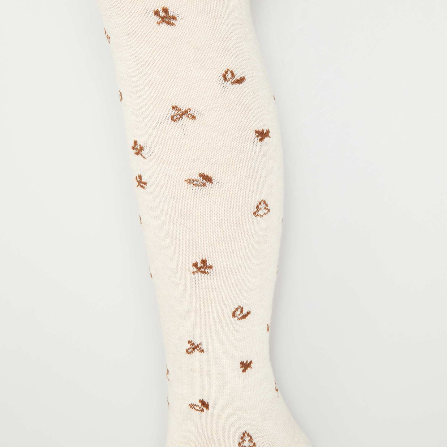 Lot de 2 collants chauds  'animaux' ORANGE