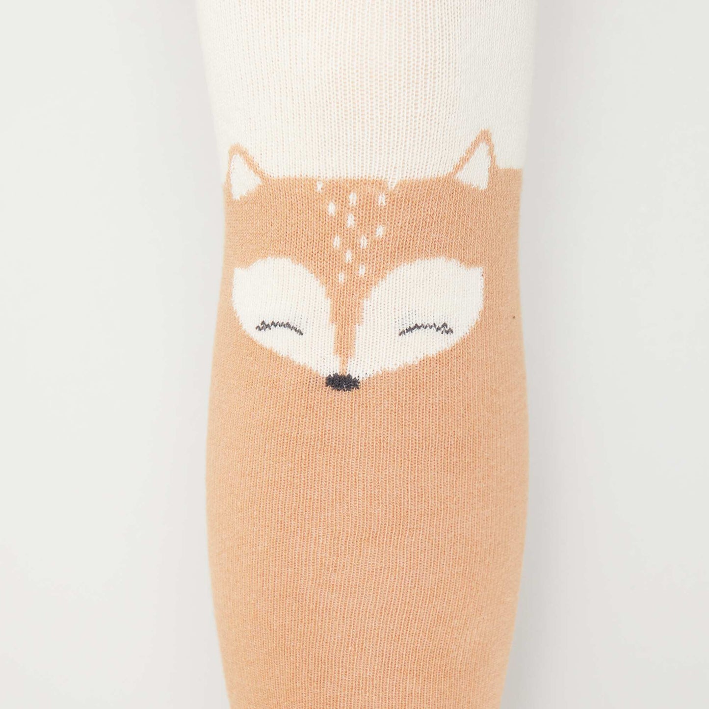 Lot de 2 collants chauds  'animaux' ORANGE