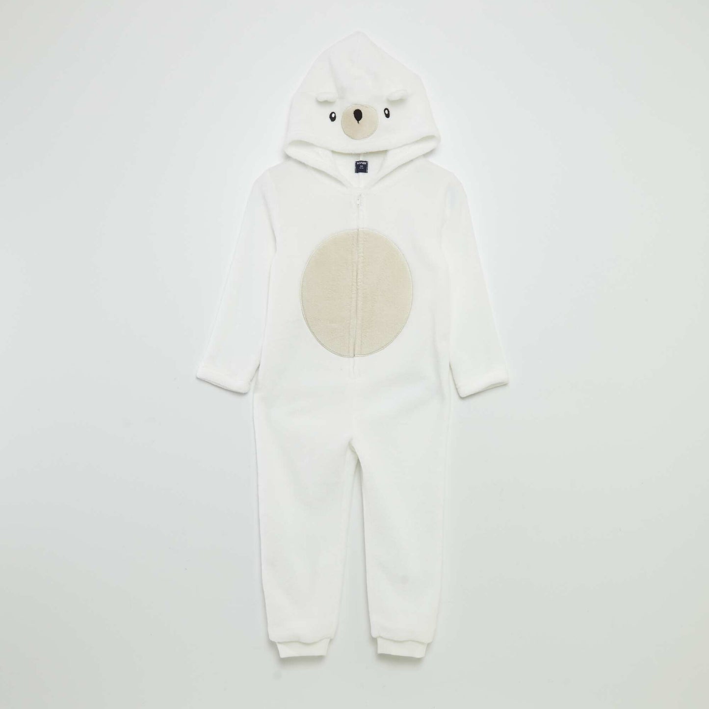 Combinaison de nuit en polaire 'ours' Blanc