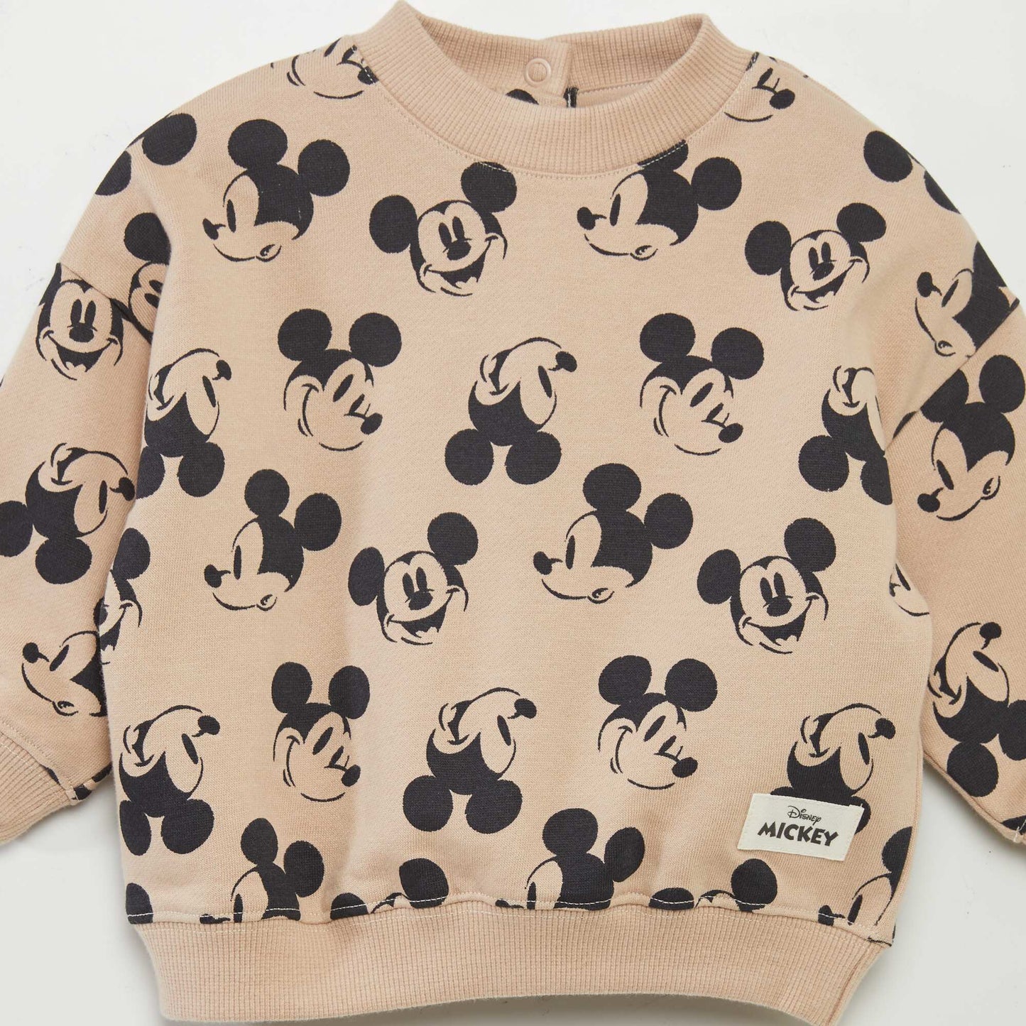 Sweat 'Disney' 'Mickey' à col rond Beige