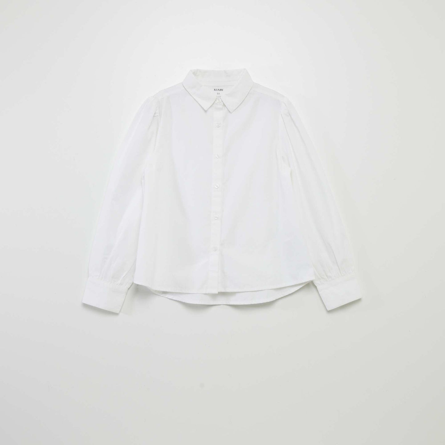 Chemise large en popeline blanc