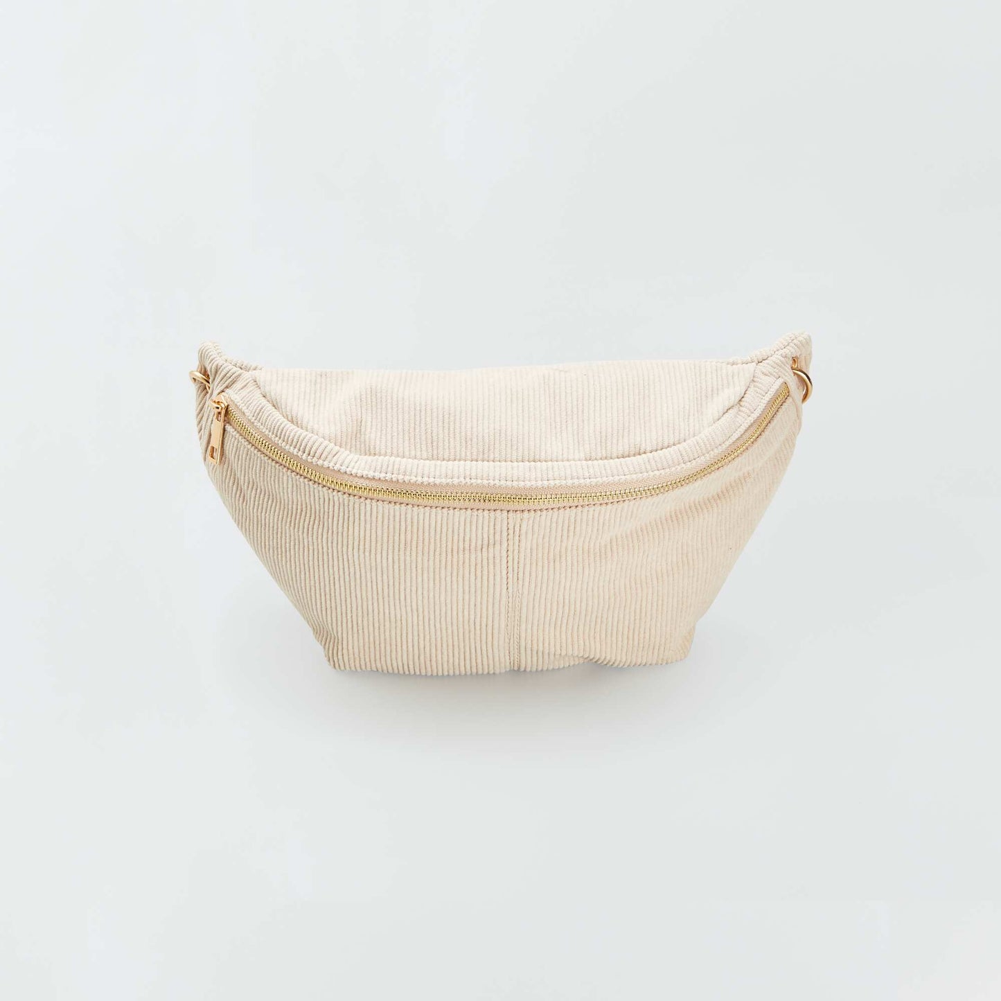 Sac banane en velours côtelé Beige