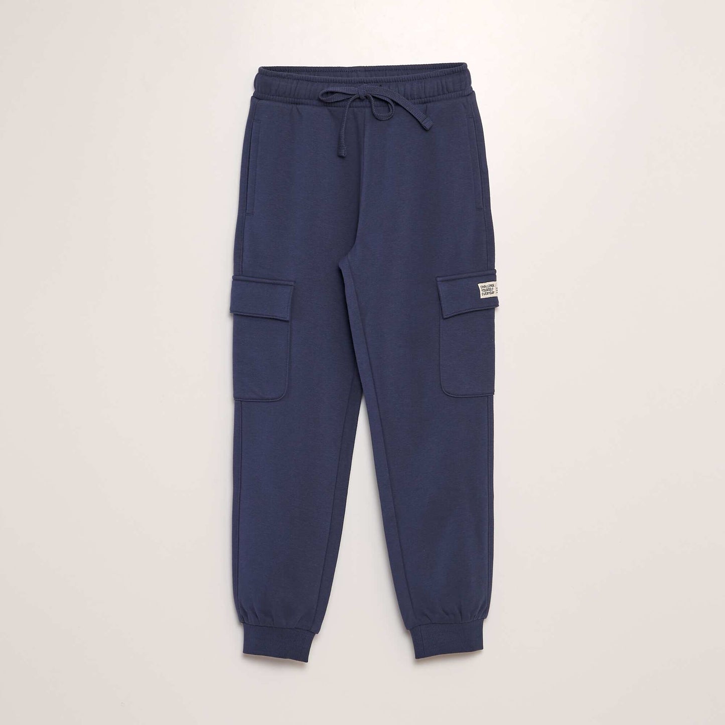 Pantalon de jogging en molleton avec poches Bleu marine