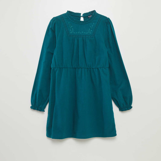 Robe en flanelle Vert