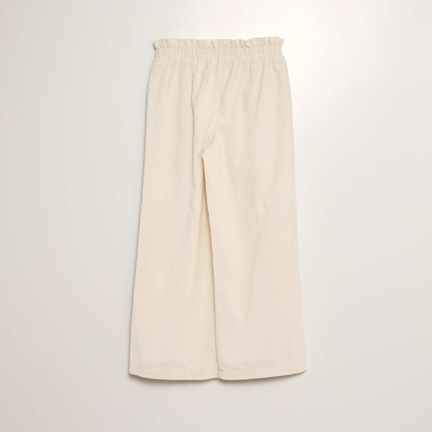 Pantalon en velours côtelé Blanc