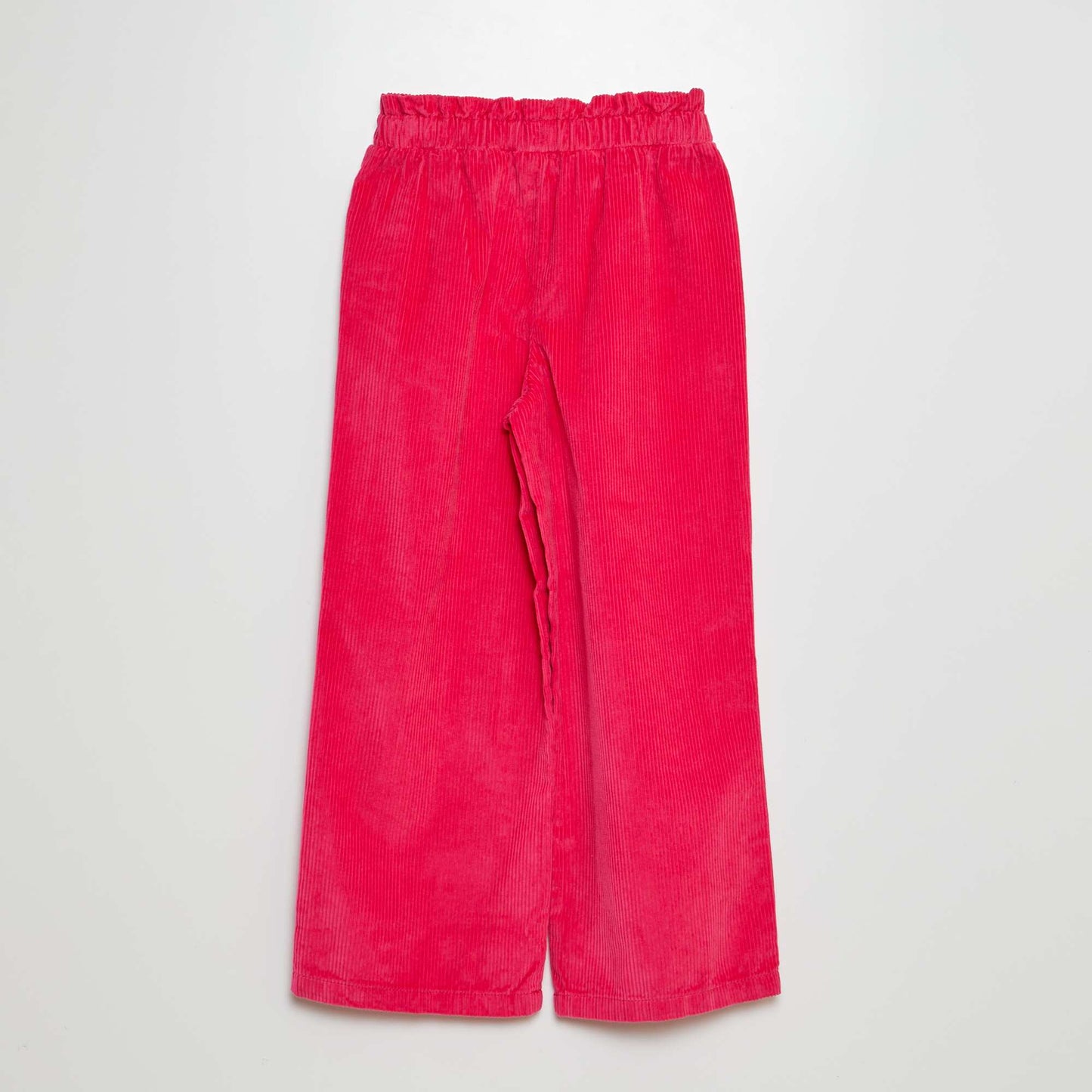 Pantalon en velours côtelé rose