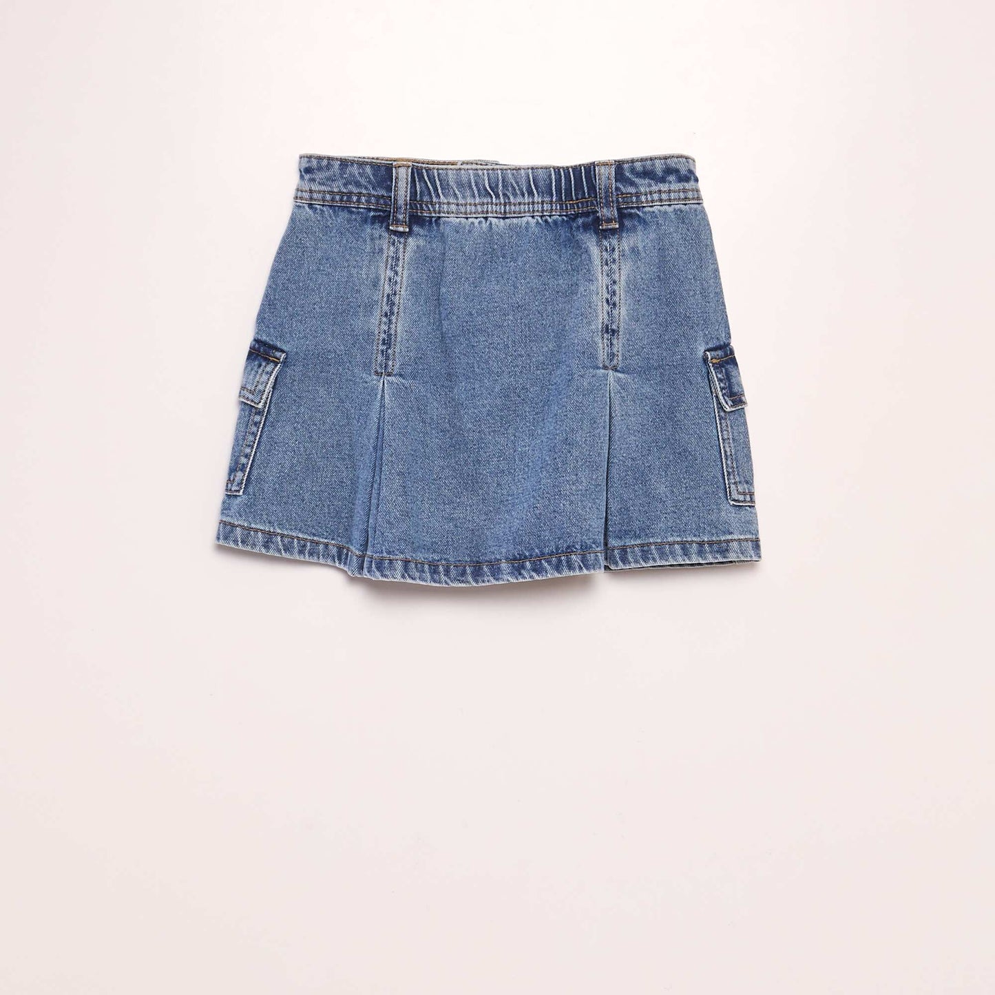 Jupe denim plissée Double stone