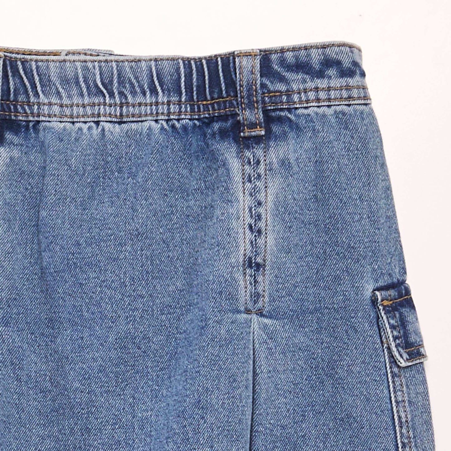 Jupe denim plissée Double stone