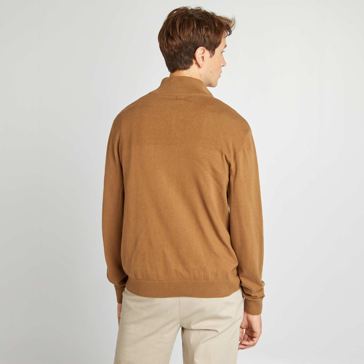 Pull col camionneur Marron