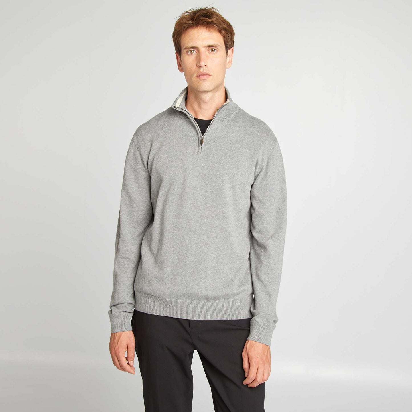 Pull col camionneur Gris