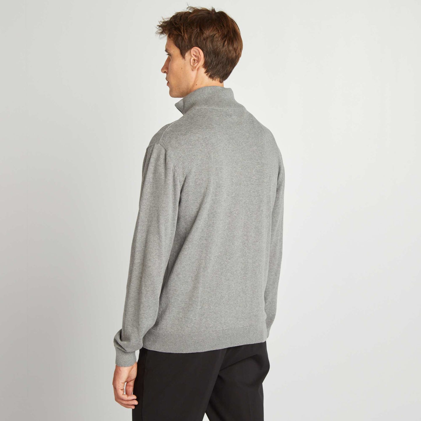 Pull col camionneur Gris