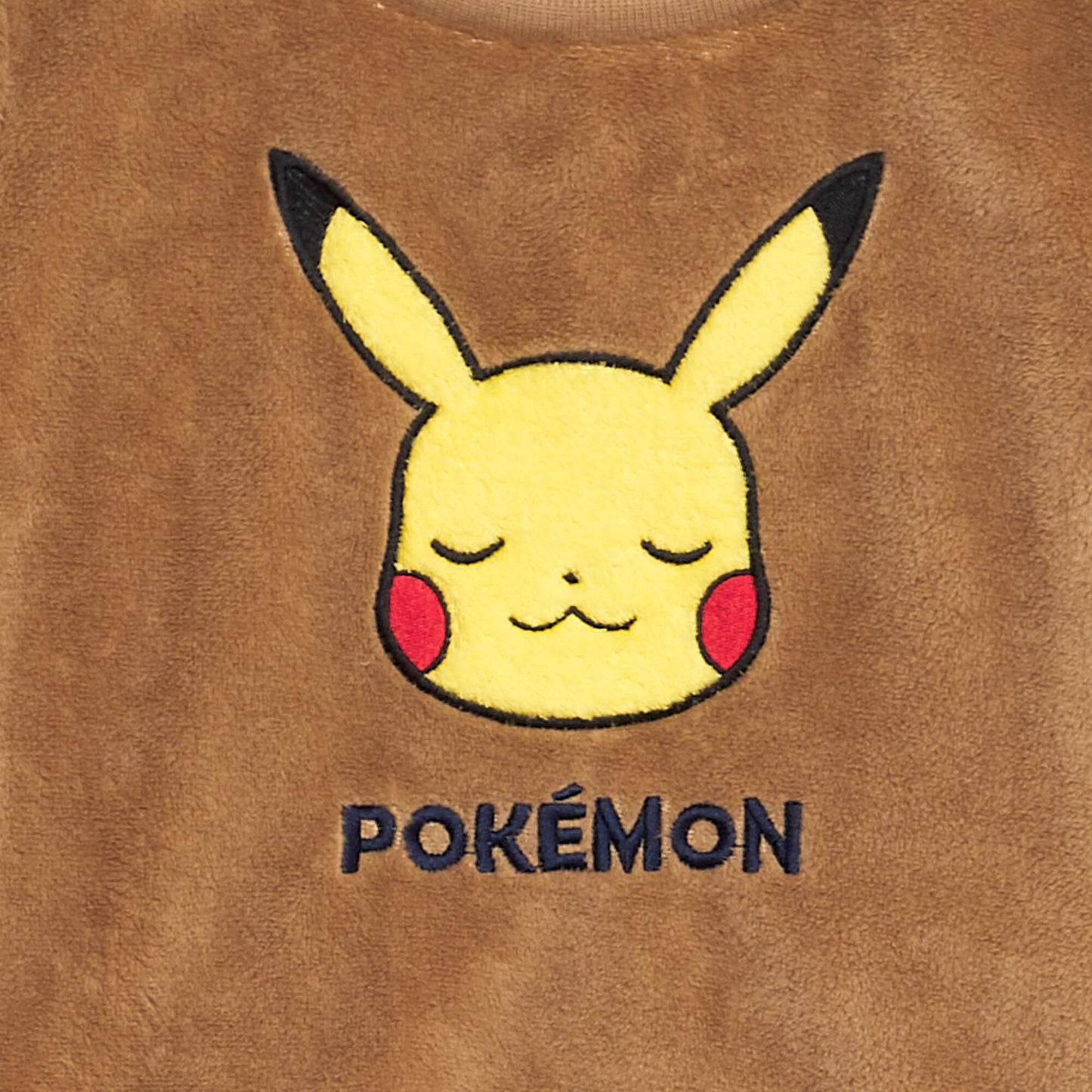 Ensemble pyjama polaire 'Pikachu' - 2 pièces Beige/bleu