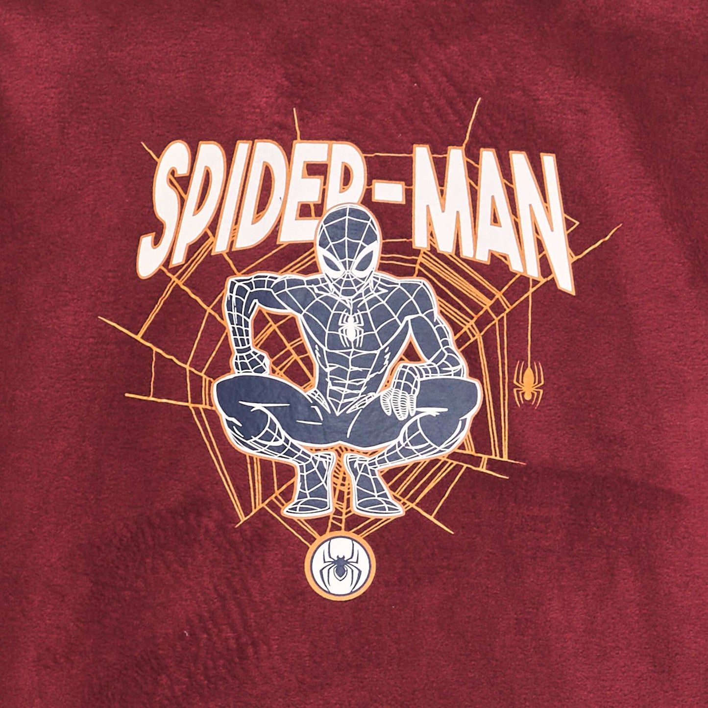 Pyjama polaire 'Spiderman' Bordeaux