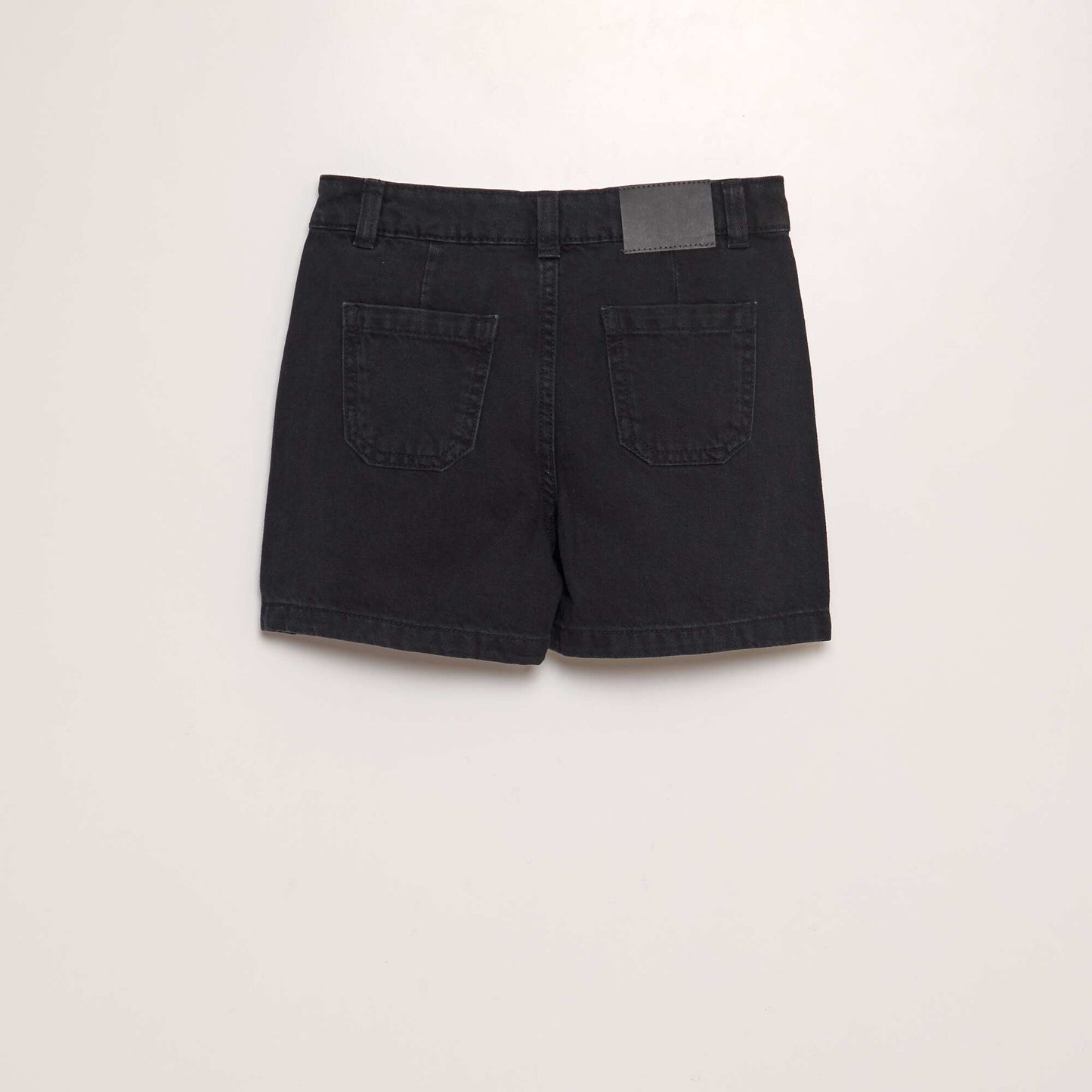 Mini jupe short en jean Noir